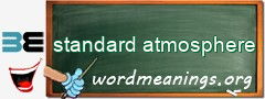 WordMeaning blackboard for standard atmosphere